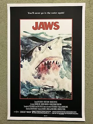 Jaws Hooper Quint Brody Shark Horror Art Print Movie Poster Mondo Tony Stella • $229.99