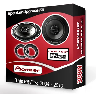 £71.99 • Buy Ford Focus Rear Door Speakers Pioneer Car Speakers + Adapter Pods 300W