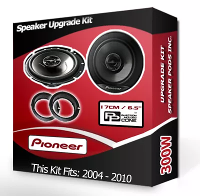 £71.99 • Buy Ford Focus Rear Door Speakers Pioneer Car Speakers + Adapter Pods 300W