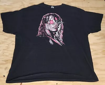 Bret Hitman Hart Black 2XL Short Sleeve T-Shirt WWF WWE • $10