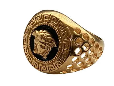 Medusa Ring With Greka Motif Men's Ring Size: 11 New • $39.99
