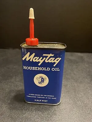 Vintage Maytag Household Oil Can Rare Half Pint Handy Oiler  Lawn Mowers Bicycle • $49