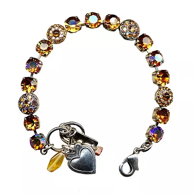 Mariana Bracelet Fab Topaz & AB Austrian Crystals My Treasures Coll. • $189