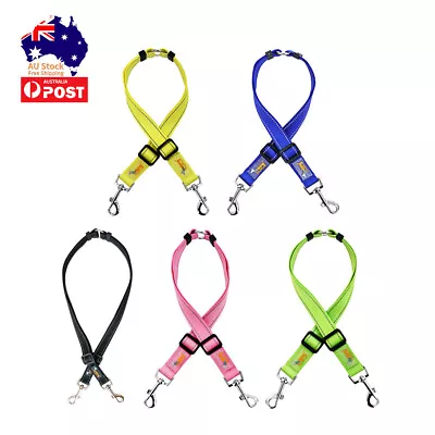 $10.82 • Buy 2 Way Dog Leash Pet Lead Double Dog Coupler Dual Lead Walk 2 Small Dogs Leash