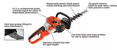 ECHO HC-2020 20  21.2 Cc Double-Sided Gas Hedge Trimmer • $349