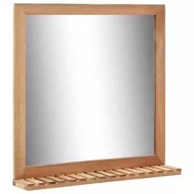 Bathroom Mirror 60x12x62 Cm Solid Walnut Wood VidaXL • £55.49