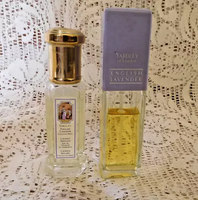 2 Vtg. Yardley Of London English Lavender Perfume / Cologne 1oz Ea. Almost Full~ • $22