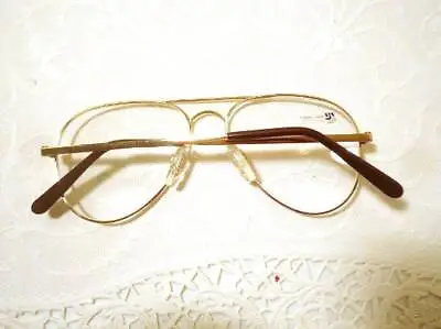 Vintage Martin Copeland Top Gun Aviator Gold Eyeglass Frames Retro 140 Lot 352 • $9.99