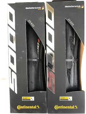 Continental Grand Prix 5000 Clincher 700C 23mm Folding Road Bike Tyres X2 GP5000 • $172