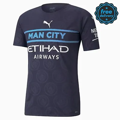 Manchester City Shirt MCFC 21/22 Third Puma Slim Fit Pro Player Issue • £29.95