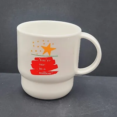 Vintage Tupperware Stackable 10oz Coffee Cup Mug Youre One In A Million • $14