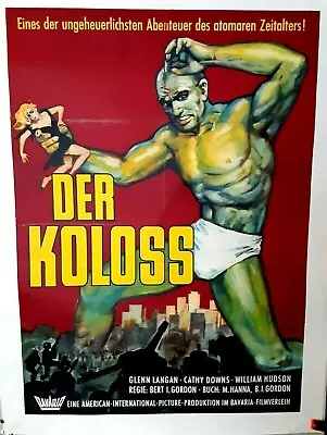 Poster On Linen Mr.BIG Gordon AMAZING COLOSSAL MAN 1962 German 23x33 LINENBACKED • £195.89