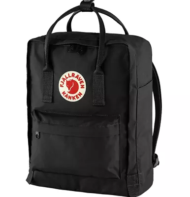 NEW - Fjallraven Kanken Mini Backpack - Black - Fjällräven Kånken • $39.99