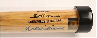 Ted Williams Signed Louisville Slugger 125 HB Bat W/ William's Own Halo COA • $899.99