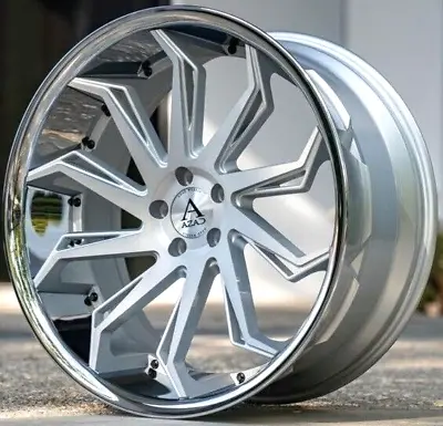 4 Custom 20 Inch Wheels  Rims 5X112 Staggered Brushed Silver Chrome Mercedes • $1900