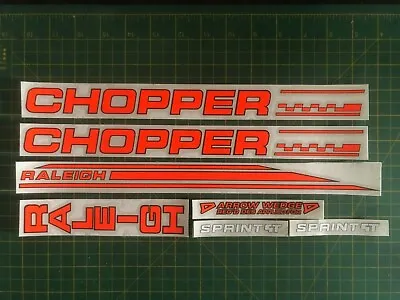 $50.02 • Buy Raleigh Chopper MK2 Sprint GT Decal Set - Superb Quality And Accuracy