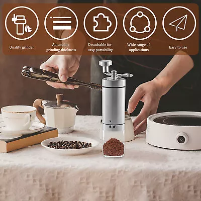 Manual Coffee Grinder Adjustable Coarseness Hand Coffee Grinder Manual BiDgM • £14.99