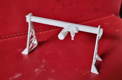 N Gauge  1:160 Gantry Crane 3D Printed Double Track In White • £7.90