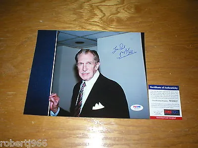 One Of A Kind Vincent Price Autographed Photo Psa/dna 8x10later Years Plus Note • $325