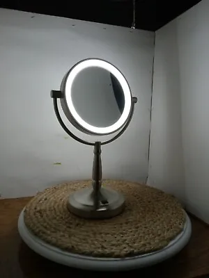Zadro Lighted Makeup Mirror Battery Operated Magnifying And Regular  Mirror • $43