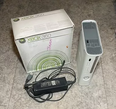 Microsoft Xbox 360 Pro 20gb White Console Only With Powe Cord- For Parts/Repair • $27