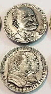 $12.99 • Buy WW1 WWII German Karl Goetz Coin Medal Medallion Mixed Lot X 2
