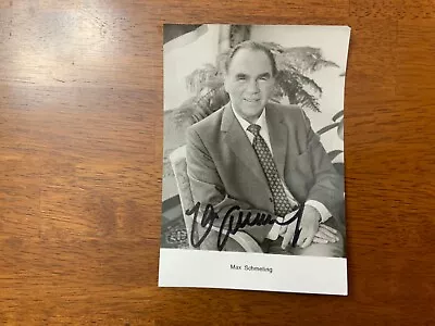 German Boxer & Paratrooper Max Schmeling Signed Photo Heavyweight Champion • $75