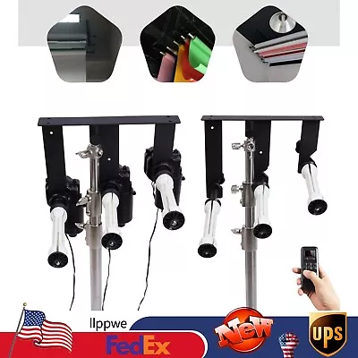 Motorized Electric 3-Roller Cloth Background Support System Wall Mount +Remote • $213