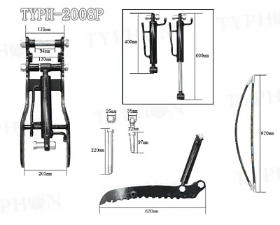 Hydraulic Thumb Clip For Mini Excavators Small Digger Attachment TYPHON 2008P • $379