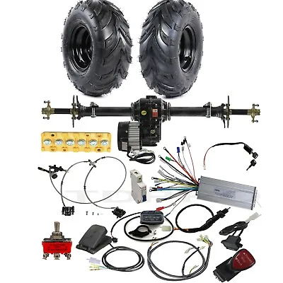 Go Kart Trike Rear Axle Kit 48v 1000w Electric Differential Motor Controller Kit • $70.57