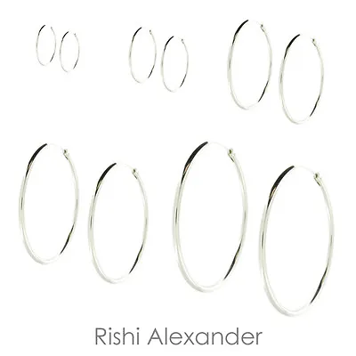 925 Sterling Silver Baby And Children Endless Hoop Earrings • $4.49