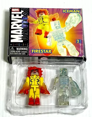 2005 Minimates Marvel Universe Firestar Iceman Mini Figure Set W/ Box • $9.99