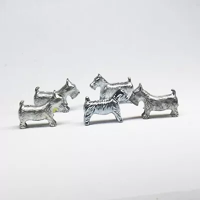 Lot Of 5 - Dog Tokens Classic Monopoly Metal Game Token Movers Pieces • $11.50
