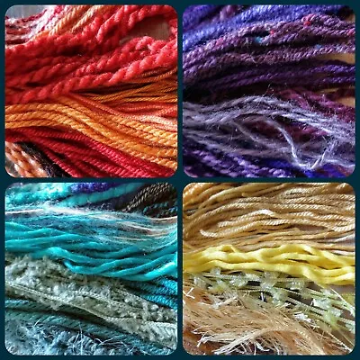£2 • Buy Mixed Coloured Textured Yarn Packs 10m (10 X 1m Lengths) Wool Bundle Job Lot