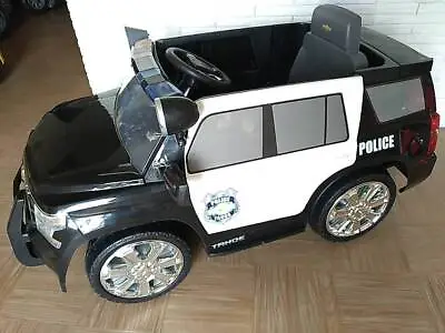 $99 • Buy Chevy Tahoe Police SUV Car Cruiser Kids Ride On Toy 6V Electric Toddler Vehicle