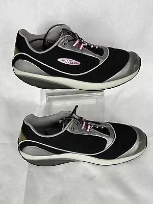 MBT Womens Sz 8.5 Fora Rocker Walking Toning Shoe Kimondo Black 400212-03 • $37