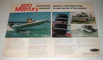 1970 Mercury Merc 1350 Outboard Motor Ad - Thunderbolt • $19.99