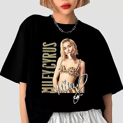 Miley Cyrus Tshirt Concert  Gift Funny Men All Size Tee Shirt • $17.99