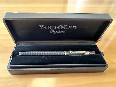 Yard-O-Led Retro Fountain Pen 18K Gold Medium Nib - Boxed Excellent Condition • £245