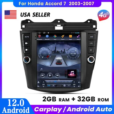 For Honda Accord 2003-2007 Android Tesla Style Carplay Stereo Gps Radio Gps 9.7  • $209.99