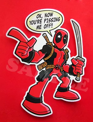 Deadpool Vinyl Sticker Skateboard Laptop Car Die Cut Decal Legends X-Men Marvel  • $2.99