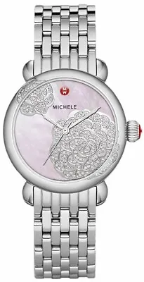 Michele CSX Jardin Pink MOP Diamond Dial MWW03T000021 Ladies 36mm Limited Watch • $499.99