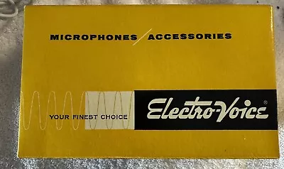 Vintage Electro-Voice 635A Microphone Original Box & Papers • $179.95