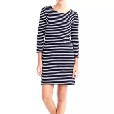 J. Crew Women’s Classic Nautical Striped Cotton Fit & Flare Dress Size Large • $24.99