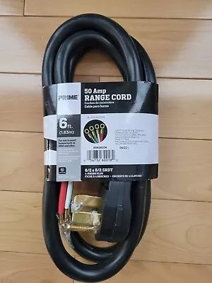 50 Amp Range Cord 6' 6/2 & 8/2 Gauge 4 Prong Plug  New • $12.95