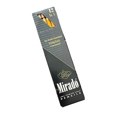 New Mirado Premium Cedar No.3 Pencils Box Of 12 W/Non-Smudge Pink Pearl Eraser • $5