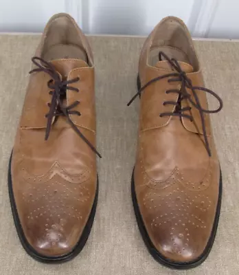 MERONA Men’s Shoes Size 13 Brown Oxford Lace Up Great Condition 17730 Dress Shoe • $14.97