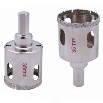 2Pcs 35mm Diamond Hole Saws 1-3/8  Granite Drill Bits Tools For Stone Glass Tile • $14.98