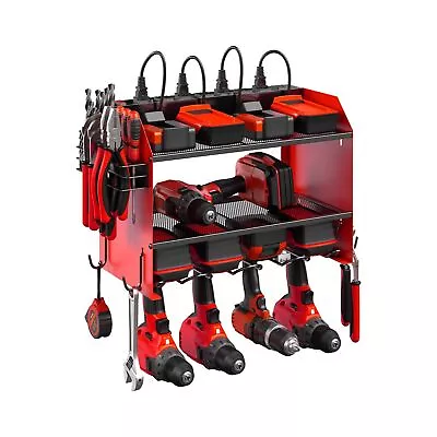 CCCEI Modular Power Tool Organizer Wall Mount With Charging Station. Garage 4... • $107.33