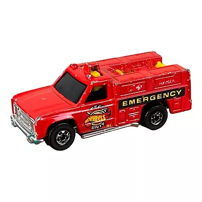 Vintage Hot Wheels 1974 Rescue Vehicle Unit 51 Emergency First Aid Fire Truck • $4.99